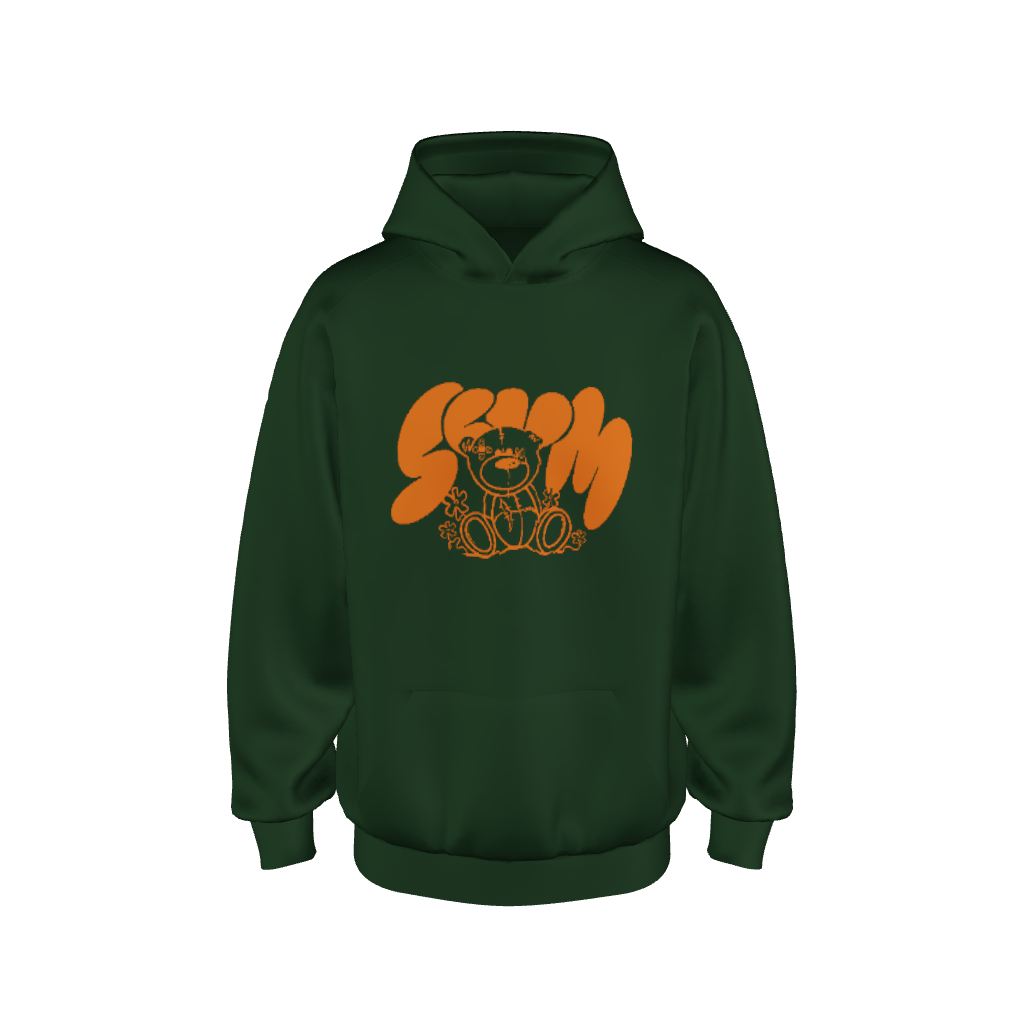 3D GREEN PATCH HOODIE