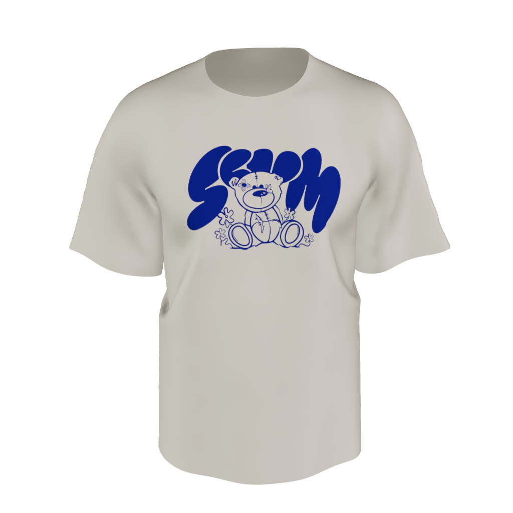 3D BEIGE PATCH T-SHIRT