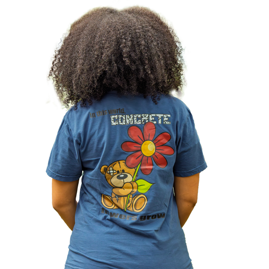 CONCRETE FLOWER heavyweight t-shirt