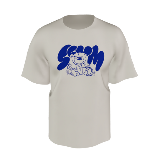 3D BEIGE PATCH T-SHIRT