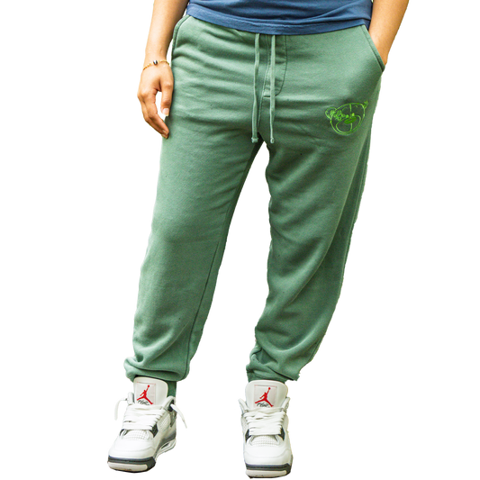 Patch Worthy pigment-dyed sweatpants