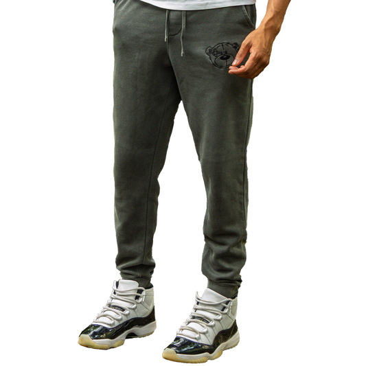 Patch Worthy pigment-dyed sweatpants