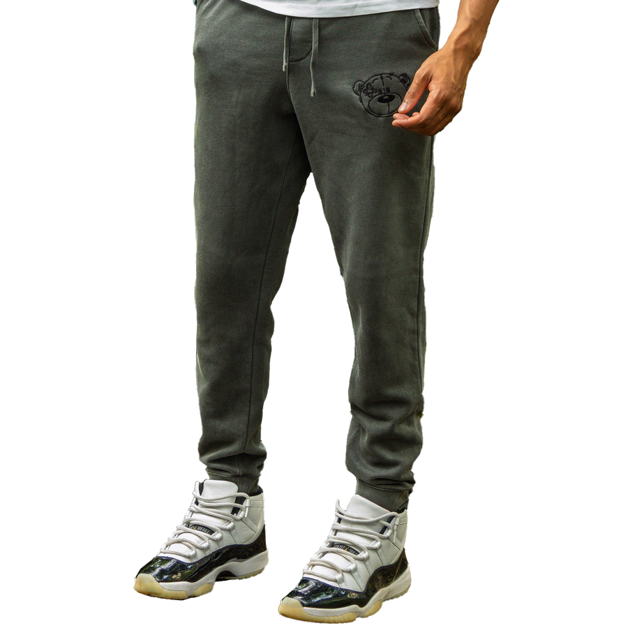 Patch Worthy pigment-dyed sweatpants