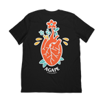black agape t-shirt back