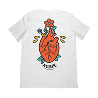 white agape t-shirt back