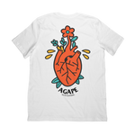 white agape t-shirt back
