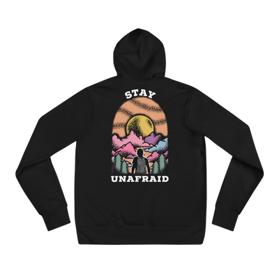 STAY UNAFRAID black hoodie